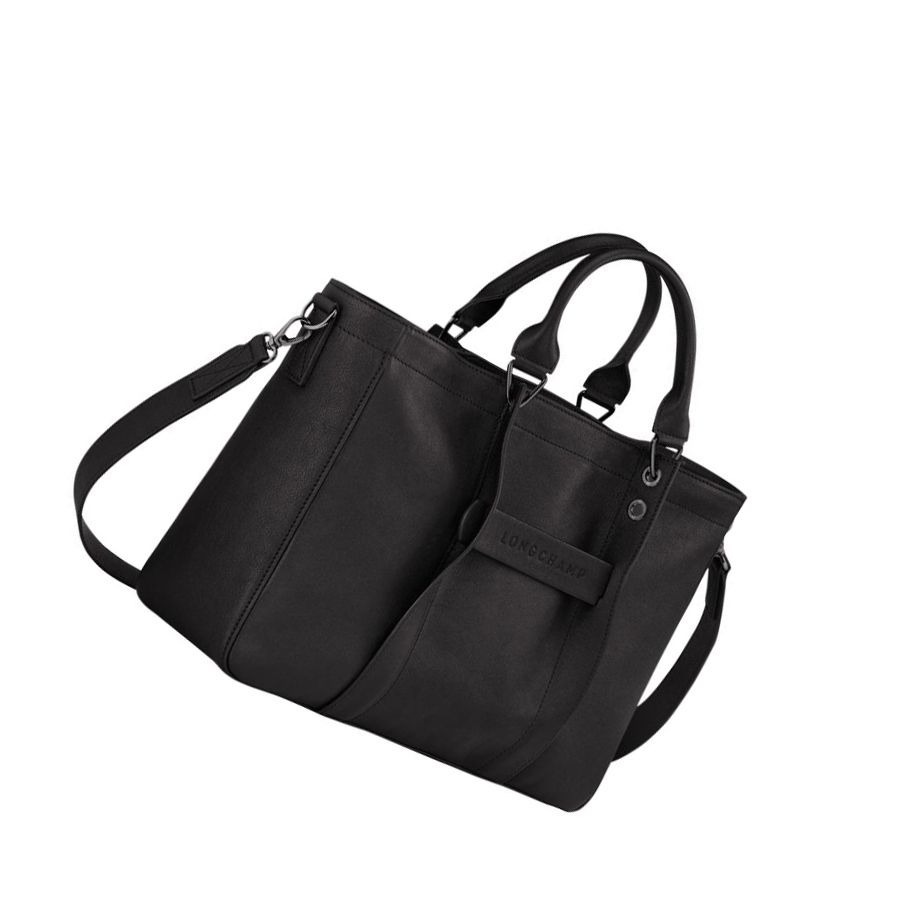Longchamp 3D M Donna Borse A Mano Nere | RYLF-97482
