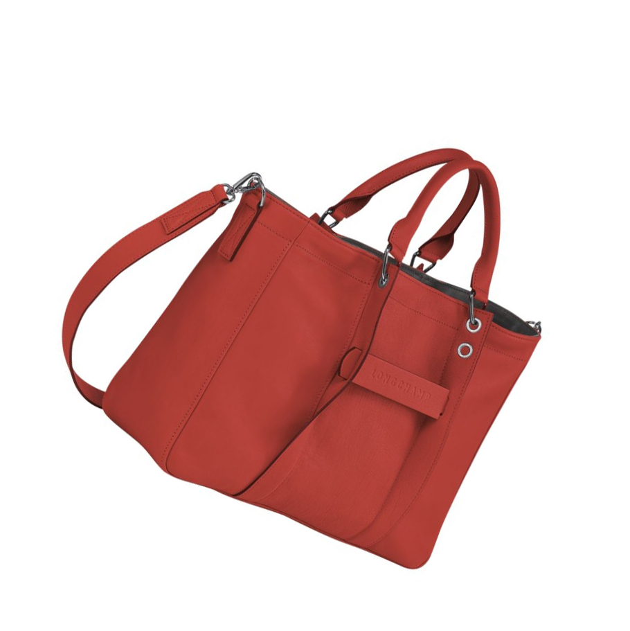 Longchamp 3D M Donna Borse A Mano Rosse | CXKH-03524