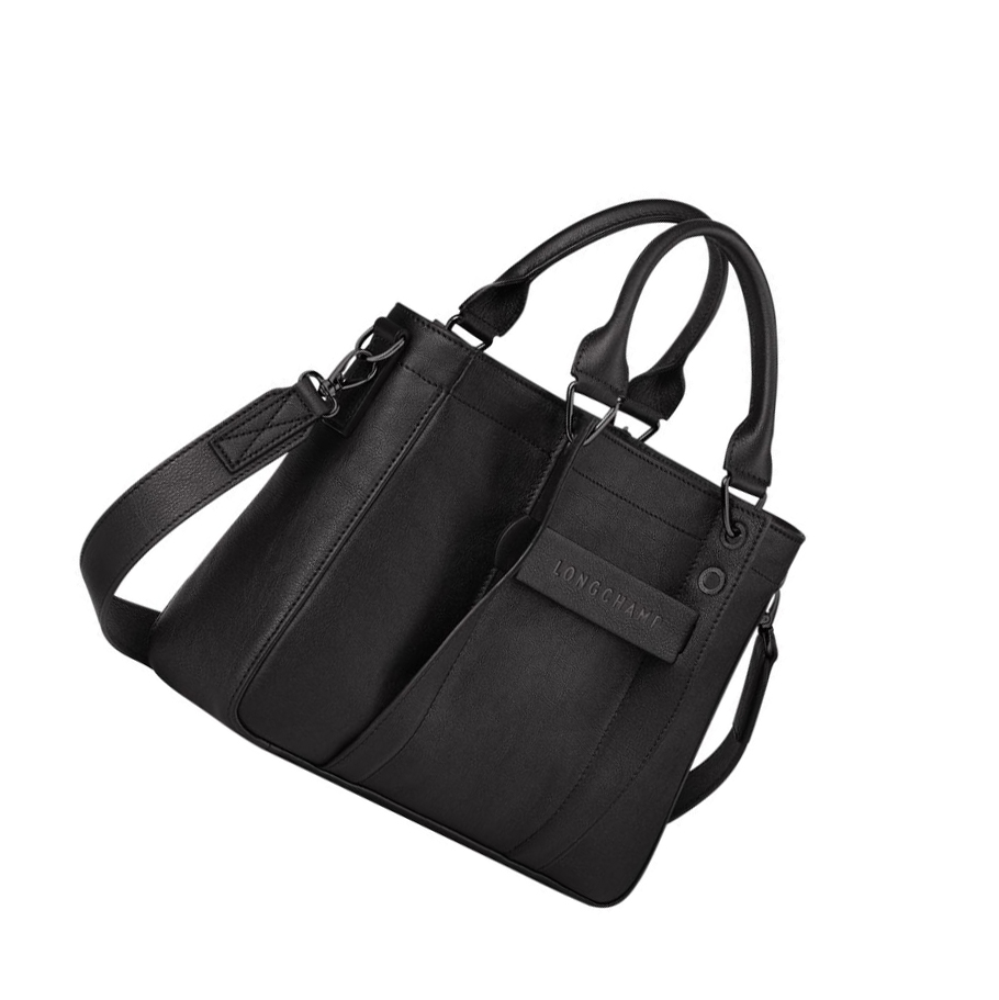 Longchamp 3D S Donna Borse A Mano Nere | LYNA-39241