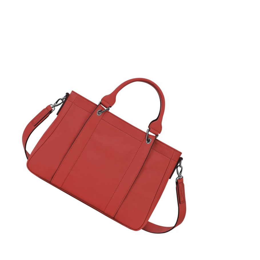 Longchamp 3D S Donna Borse A Mano Rosse | JSAK-81732