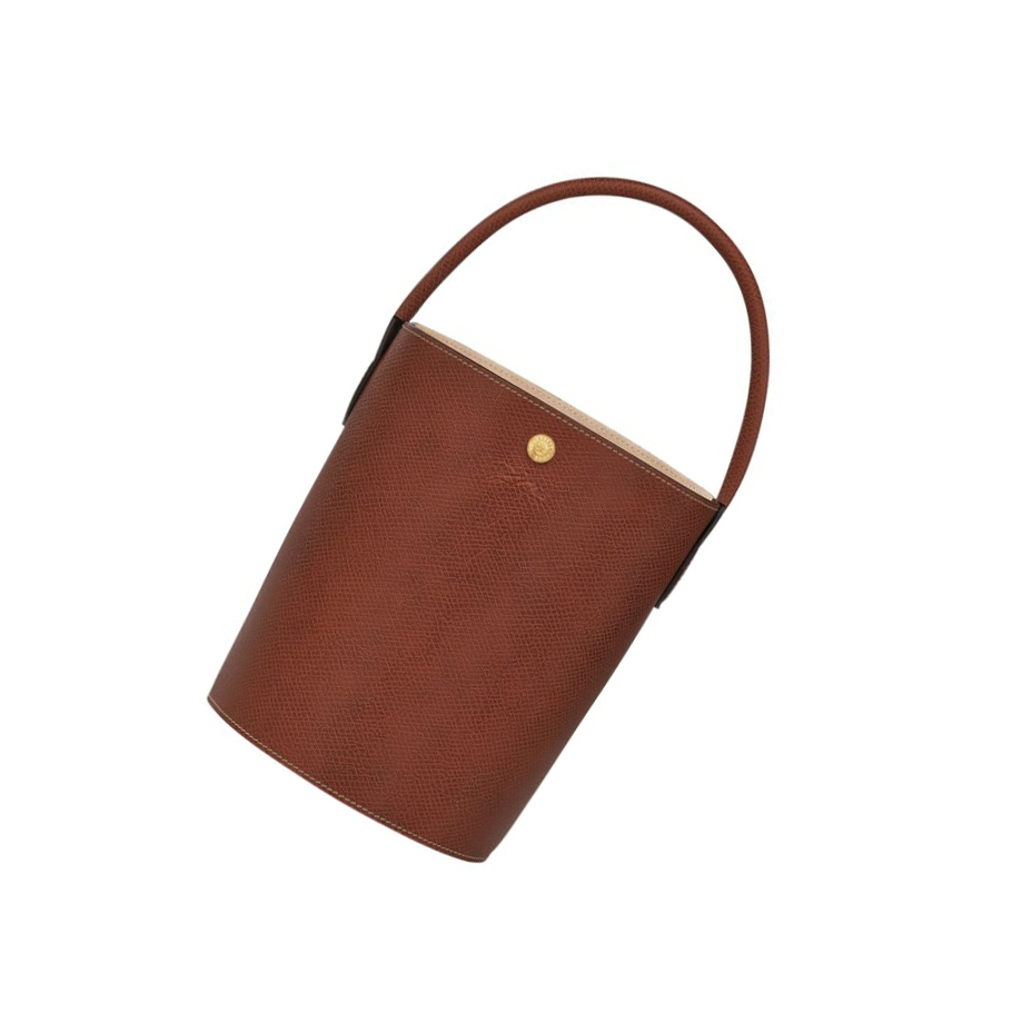 Longchamp Cuir De Russie Donna Borse A Mano Marroni | NOXC-95378