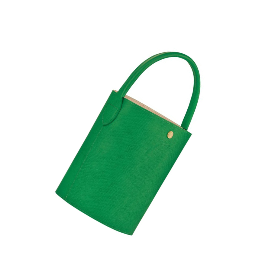 Longchamp Cuir De Russie Donna Borse A Mano Verdi | TXPK-15478