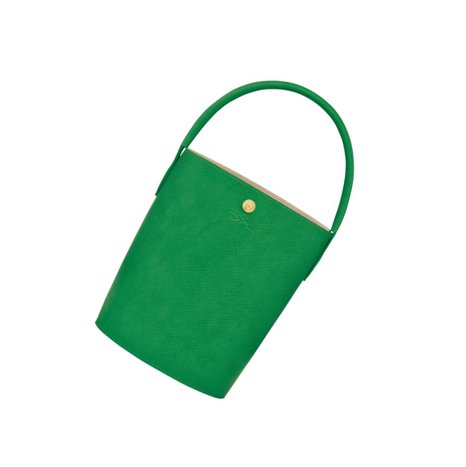 Longchamp Cuir De Russie Donna Borse A Mano Verdi | TXPK-15478