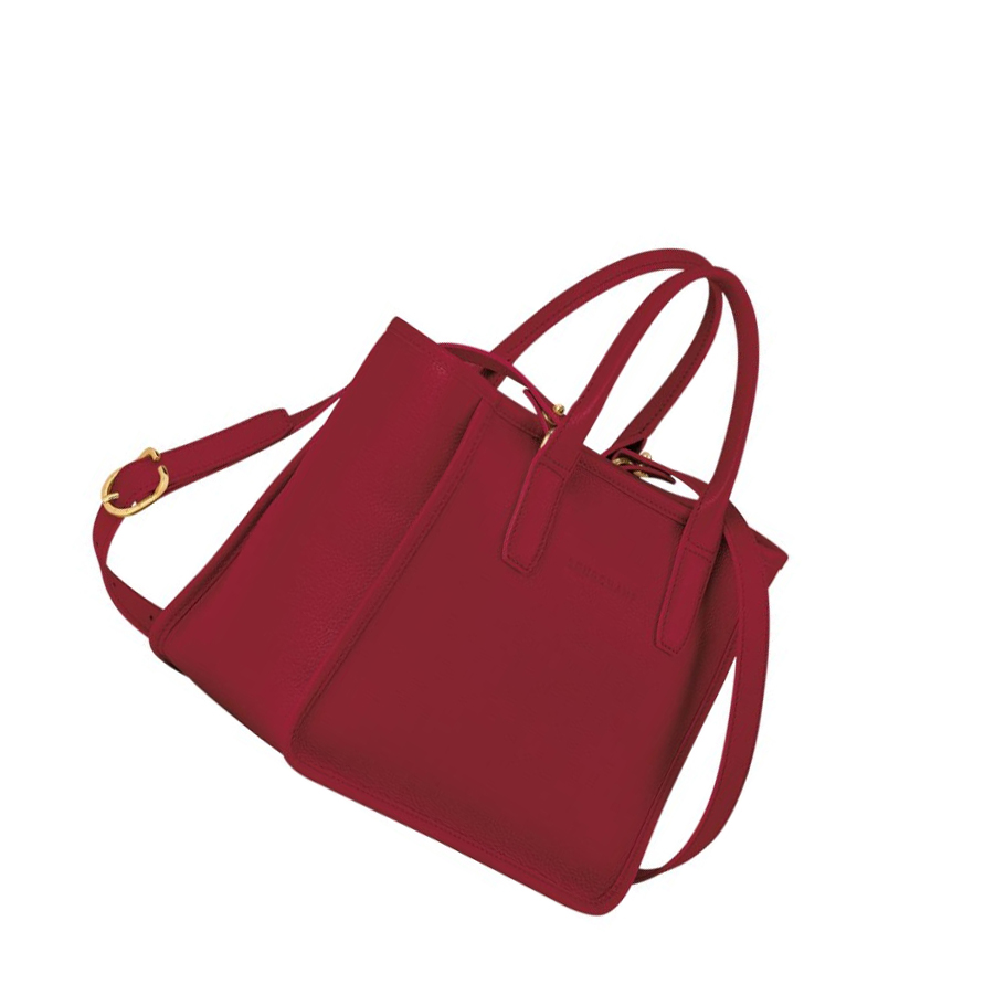 Longchamp Le Foulonné Donna Borse A Mano Rosse | LQRU-69031