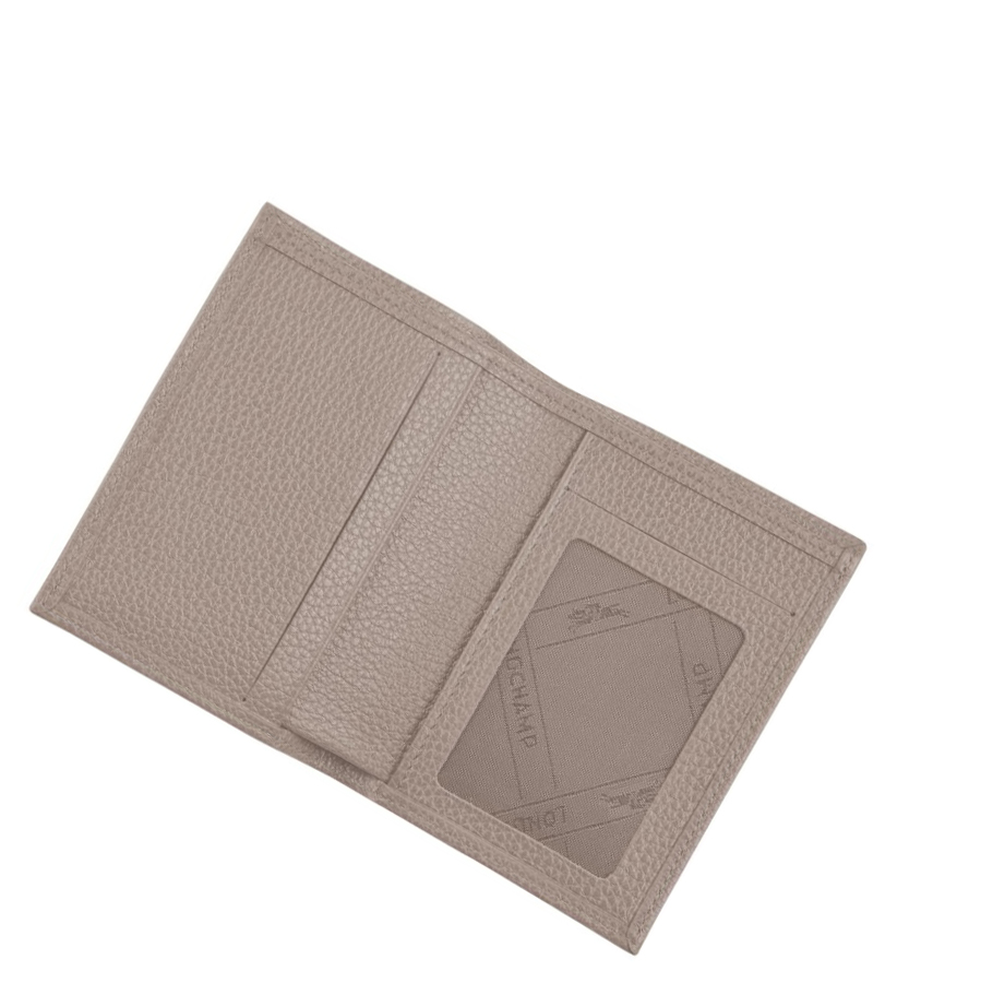 Longchamp Le Foulonné Donna Portacarte Grigie | KAIJ-47560