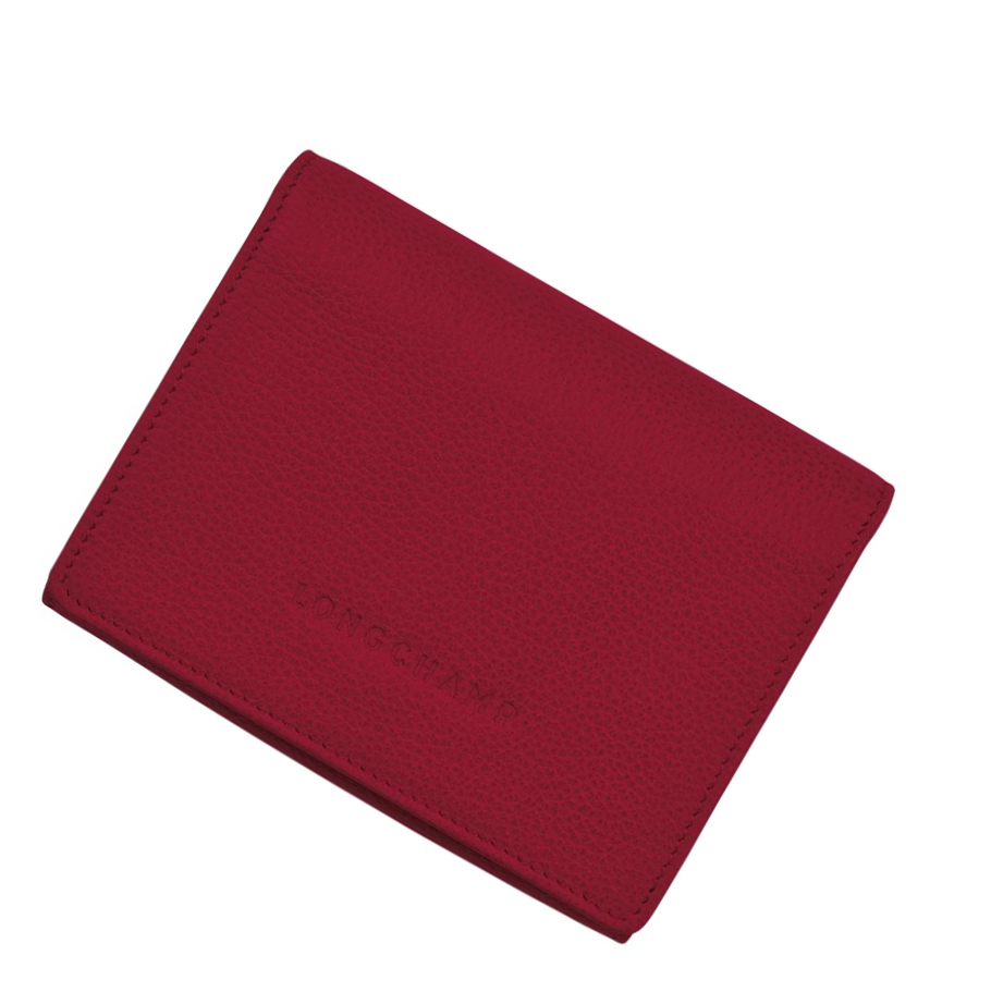 Longchamp Le Foulonné Donna Portafogli Rosse | YNMA-50723