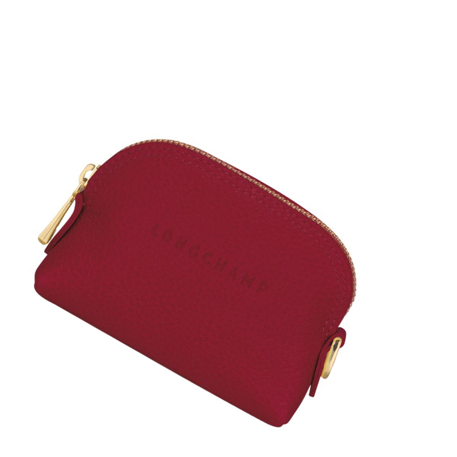 Longchamp Le Foulonné Donna Portamonete Rosse | CRBU-89357