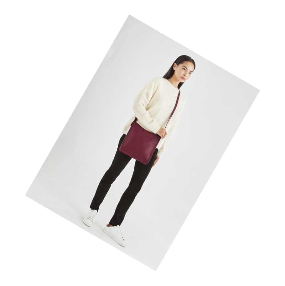 Longchamp Le Foulonné L Donna Borse Crossbody Rosse | RBLH-70834