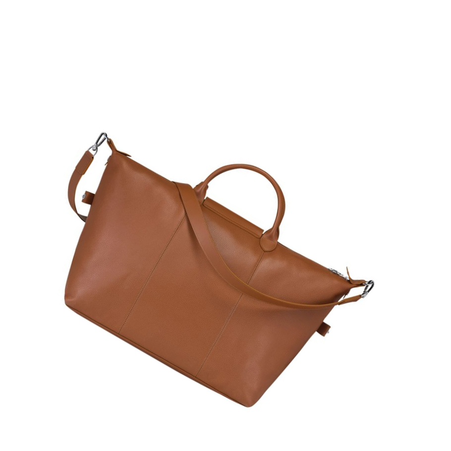 Longchamp Le Foulonné L Donna Borse Da Viaggio Marroni | XJIM-76324