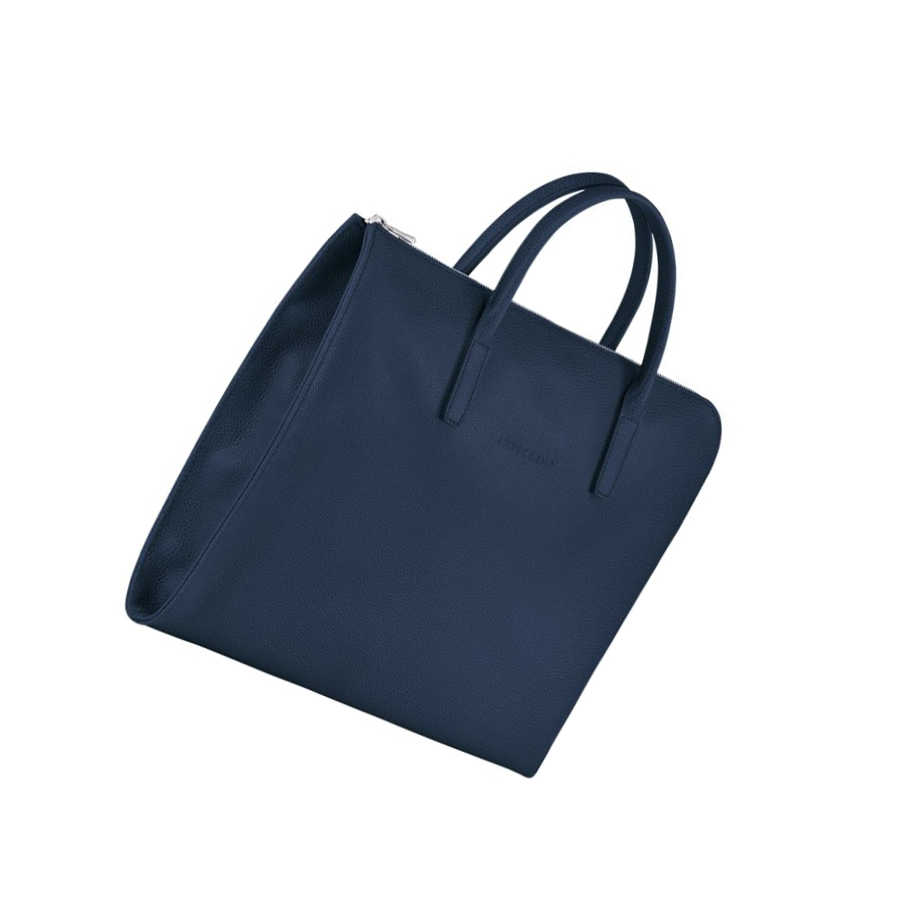 Longchamp Le Foulonné S Donna Valigie Blu Marino | KPEV-36124