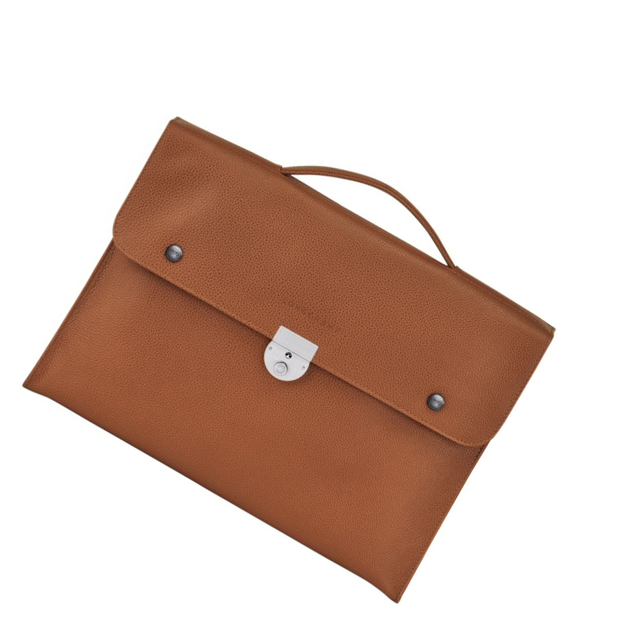 Longchamp Le Foulonné S Uomo Valigie Marroni | LECK-62034