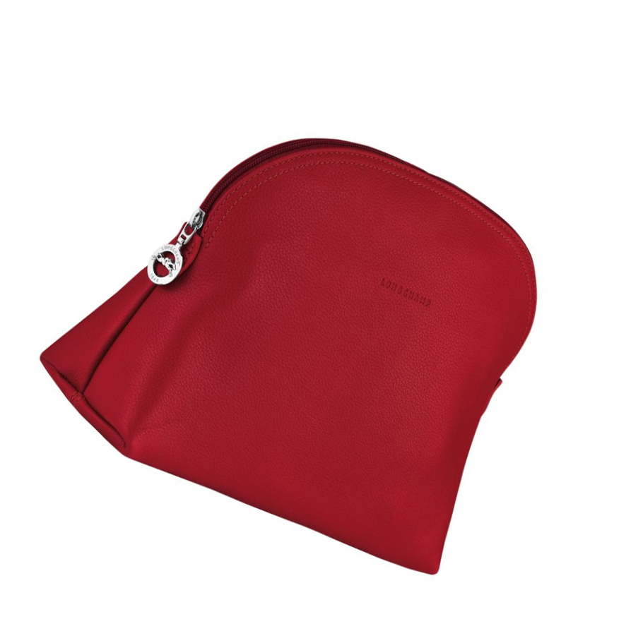 Longchamp Le Foulonné Uomo Borse Da Toilette Rosse | BNGL-98714