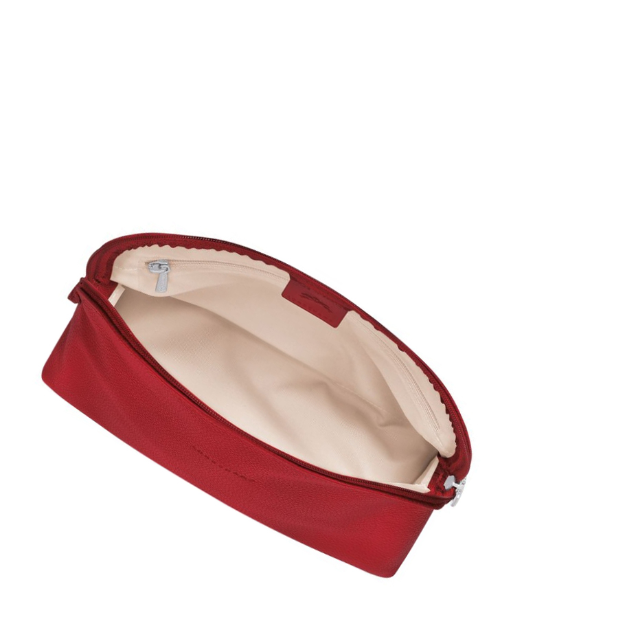 Longchamp Le Foulonné Uomo Borse Da Toilette Rosse | BNGL-98714