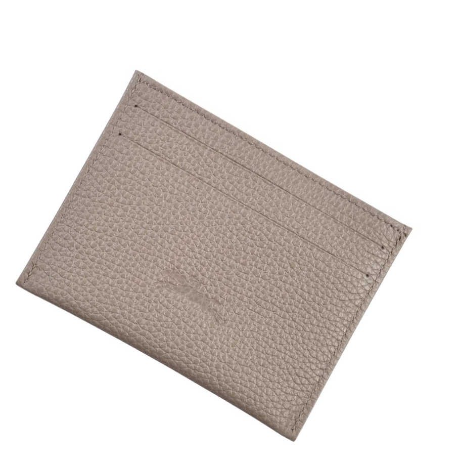 Longchamp Le Foulonné Uomo Portacarte Grigie | ZBQT-58317