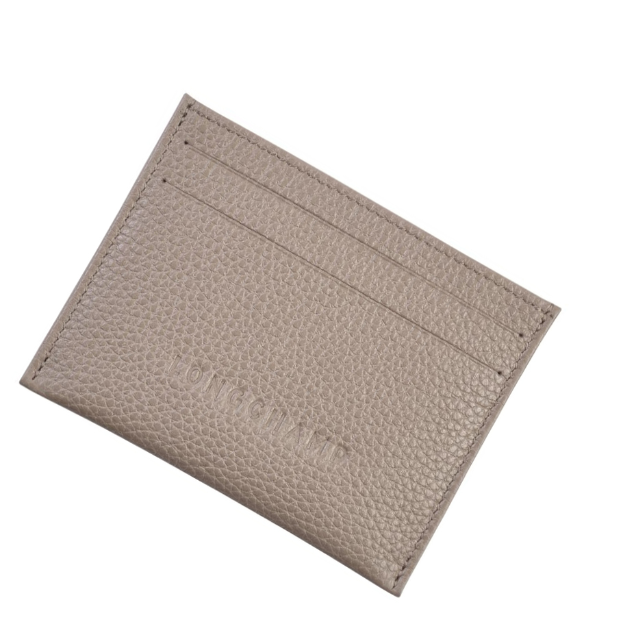 Longchamp Le Foulonné Uomo Portacarte Grigie | ZBQT-58317