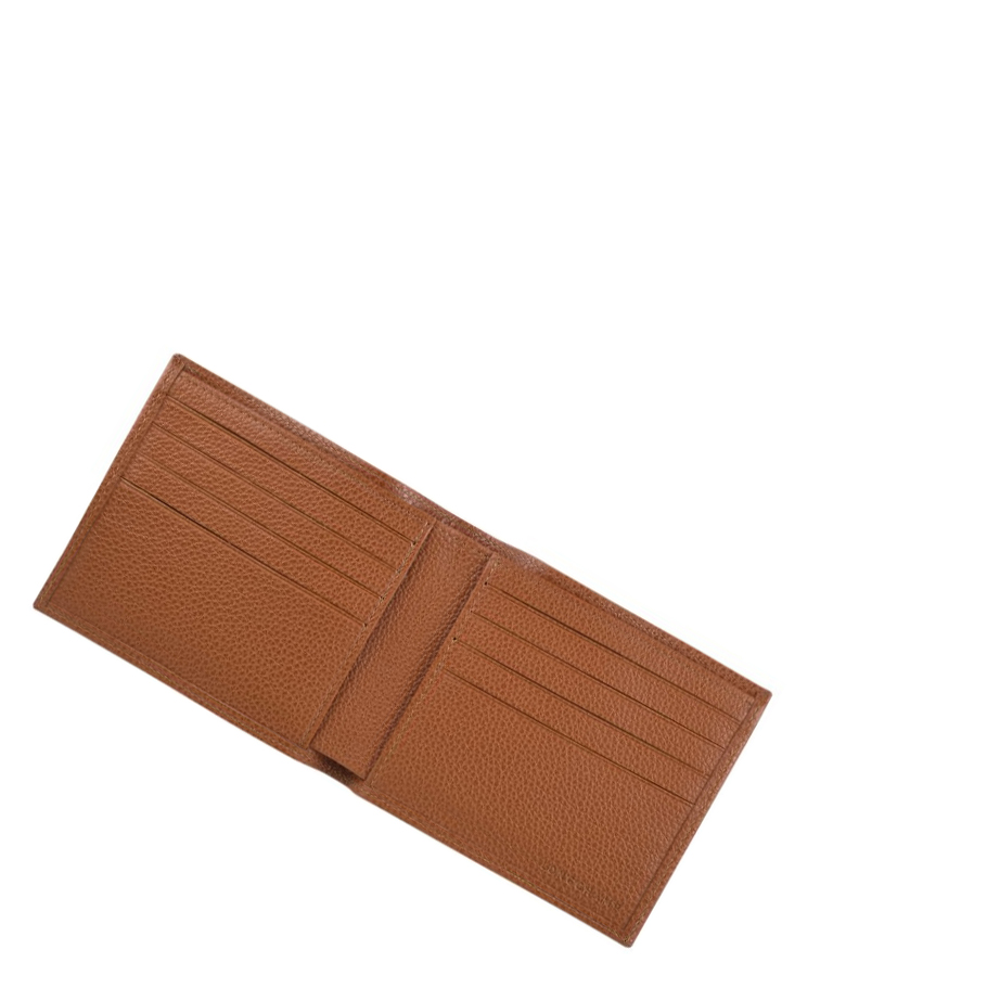 Longchamp Le Foulonné Uomo Portafogli Marroni | TIBX-68097