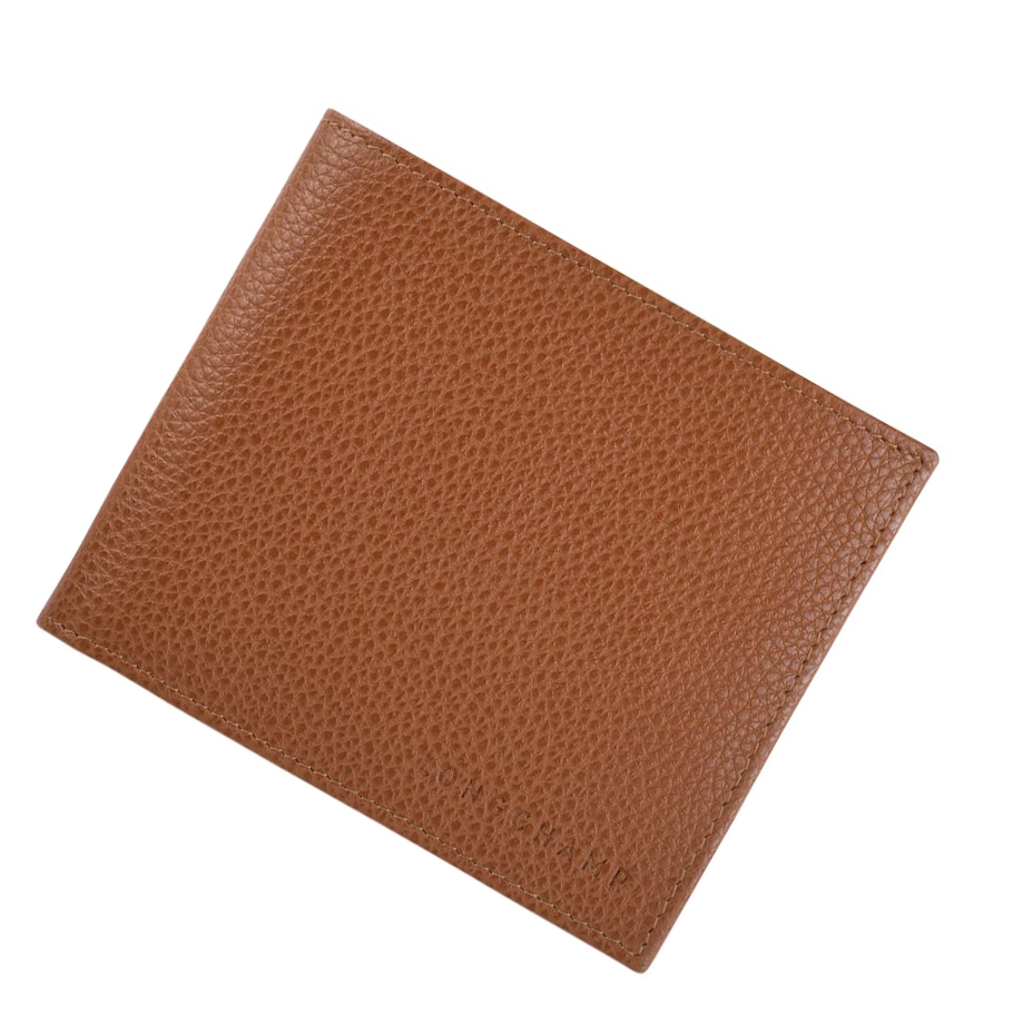 Longchamp Le Foulonné Uomo Portafogli Marroni | TIBX-68097