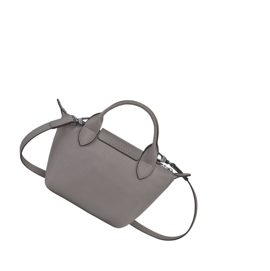 Longchamp Le Pliage Cuir XS Donna Borse A Mano Grigie | RNAB-91753