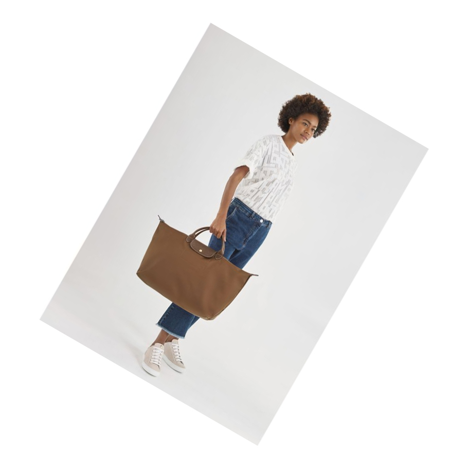 Longchamp Le Pliage L Donna Borse Da Viaggio Marroni | OAJX-30279