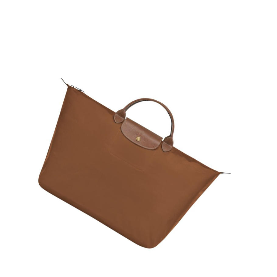 Longchamp Le Pliage L Donna Borse Da Viaggio Marroni | OAJX-30279