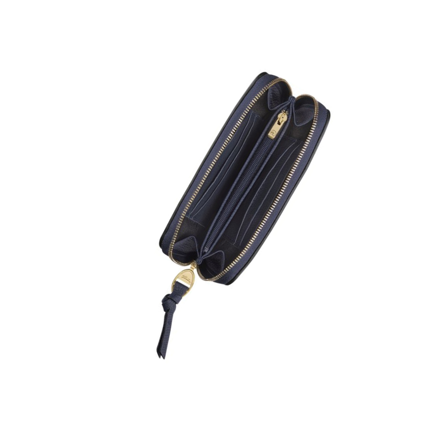 Longchamp Mailbox Donna Portafogli Blu Marino | LWRT-02457