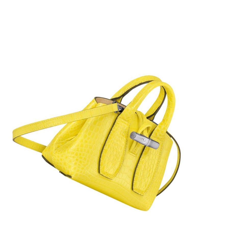 Longchamp Roseau XS Donna Borse A Mano Gialle | USEK-48360