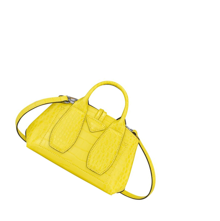 Longchamp Roseau XS Donna Borse A Mano Gialle | USEK-48360