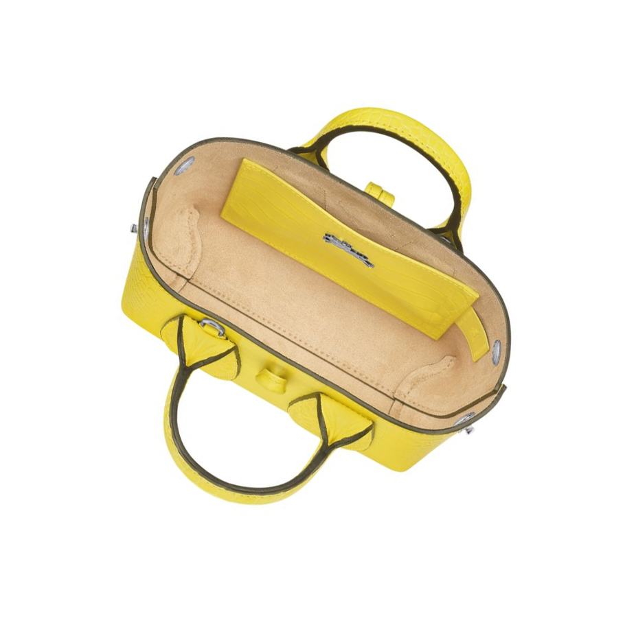 Longchamp Roseau XS Donna Borse A Mano Gialle | USEK-48360